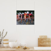 Poster Course à vélo sur route (Cuisine)