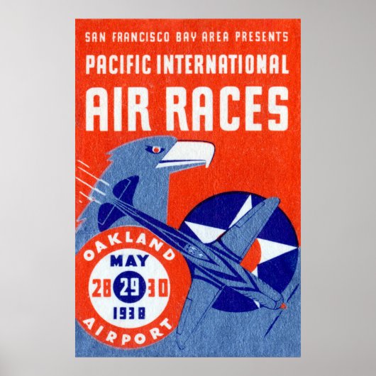 Poster Course aérienne internationale du Pacifique 1938 (Devant)