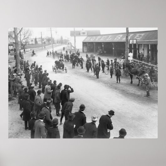 Poster Course automobile Springfield : 1900 (Devant)