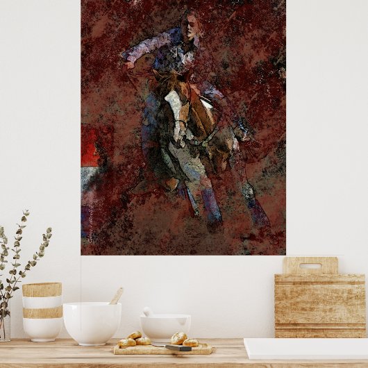 Poster Course de barils (Cuisine)