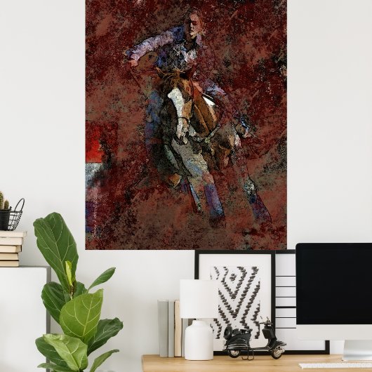 Poster Course de barils (Bureau à domicile)