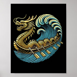 Poster Course de bateau dragon Fête du bateau dragon