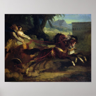 Poster Course de Chariot antique