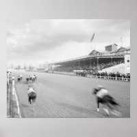 Course de chevaux à La Nouvelle-Orléans, 1906. Pho