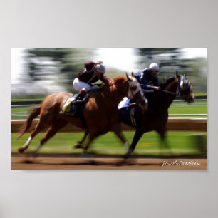 Poster Course de chevaux (affiche)