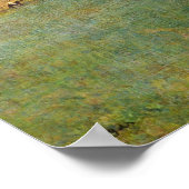 Poster Course de chevaux avant le début par Edgar Degas (Coin)