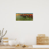 Poster Course de chevaux avant le début par Edgar Degas (Cuisine)