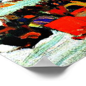 Poster Course de chevaux en hiver par Clarence Gagnon (Coin)