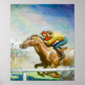 Poster Course de chevaux par Newell Convers Wyeth (Devant)