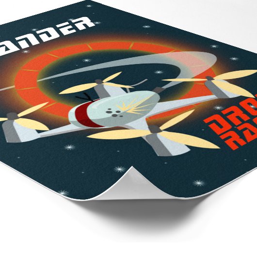 Poster Course de drones (Coin)