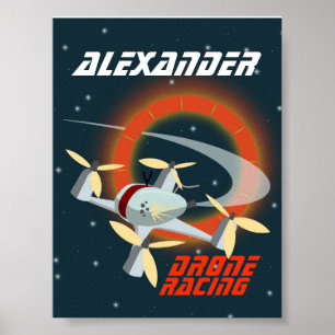 Poster Course de drones