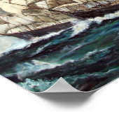 Poster Course de frégates de voile (Coin)