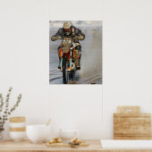 Poster Course de plage (Cuisine)