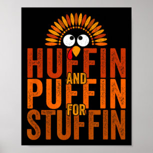Poster Course de Thanksgiving - Trottinette de dinde - Hu