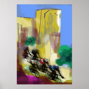 Poster Course de vélos 62110