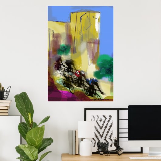 Poster Course de vélos 62110 (Bureau à domicile)