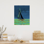 Poster Course de yacht 'Idler' pour la Coupe d'Amérique 1 (Cuisine)