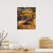Poster Course d'Oldtimer (Cuisine)