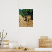 Poster Course du champion de Motocross Dirt-Bike (Cuisine)
