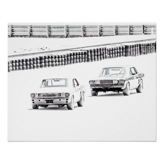 Poster Course du cheval (Devant)