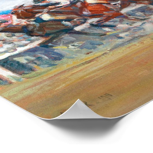 Poster Course du cheval | Angelo Jank (Coin)