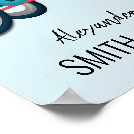 Poster Course en fauteuil roulant (Coin)