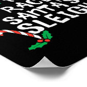 Poster Course la plus probable Père Noël Sleigh Noël Noël (Coin)