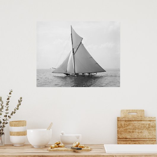 Poster Course Sloop Oweene, 1891 (Cuisine)