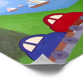 Poster Course vers la régate - 8x10 Voitures Garçons Bate (Coin)