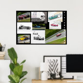 Poster Course vintage (Bureau à domicile)