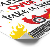 Poster Course Voiture Anniversaire fête deux Anniversaire (Coin)