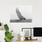 Poster Course Yacht Atlantique : 1904 (Bureau à domicile)