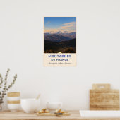 Poster Coursegoules, France – Mountain Panorama (Cuisine)