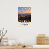 Poster Coursegoules, France – Valley Sunset (Cuisine)