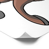 Poster Courses de chevaux. (Coin)