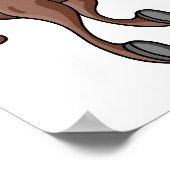 Poster Courses de chevaux. (Coin)