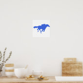 Poster Courses de chevaux Royal Blue (Cuisine)
