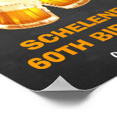 Poster Courses et bières Surprise 60e anniversaire Bienve (Coin)