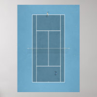 Court de tennis illustré ci-dessus