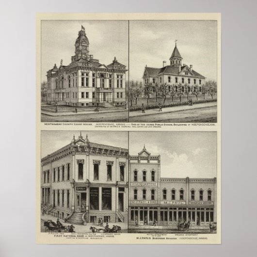 Poster Court House, Kansas (Devant)