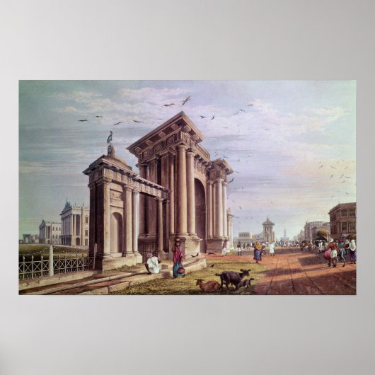 Poster Court House Street, Calcutta (Devant)