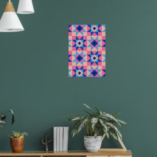Poster Courte moderne en bloc étoilé