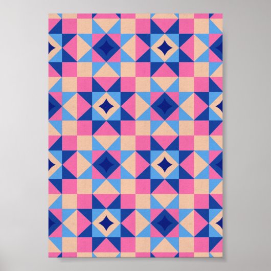Poster Courte moderne en bloc étoilé (Devant)