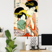 Poster Courtesans Hinatsuru et Hinamatsu 1798 (Bureau à domicile)