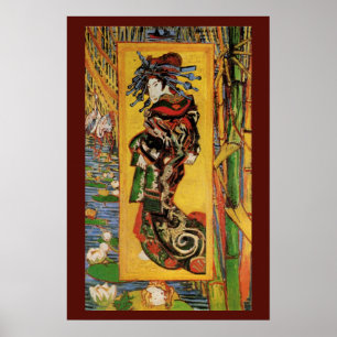 Poster Courtisane japonaise Oiran par Vincent van Gogh