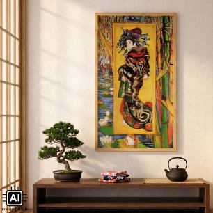 Poster Courtisane japonaise Oiran par Vincent van Gogh