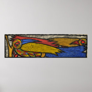 Poster Courtiser les oiseaux