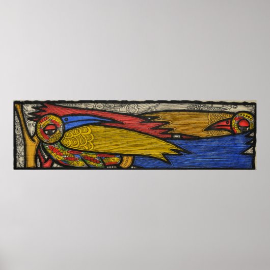 Poster Courtiser les oiseaux (Devant)