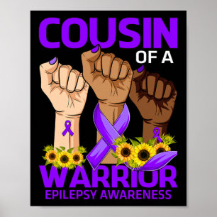 Poster Cousin À La Main D'Un Guerrier Epilepsie Sensibili