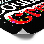 Poster Cousin Crew Christmas Xmas Lights Family Matching  (Coin)